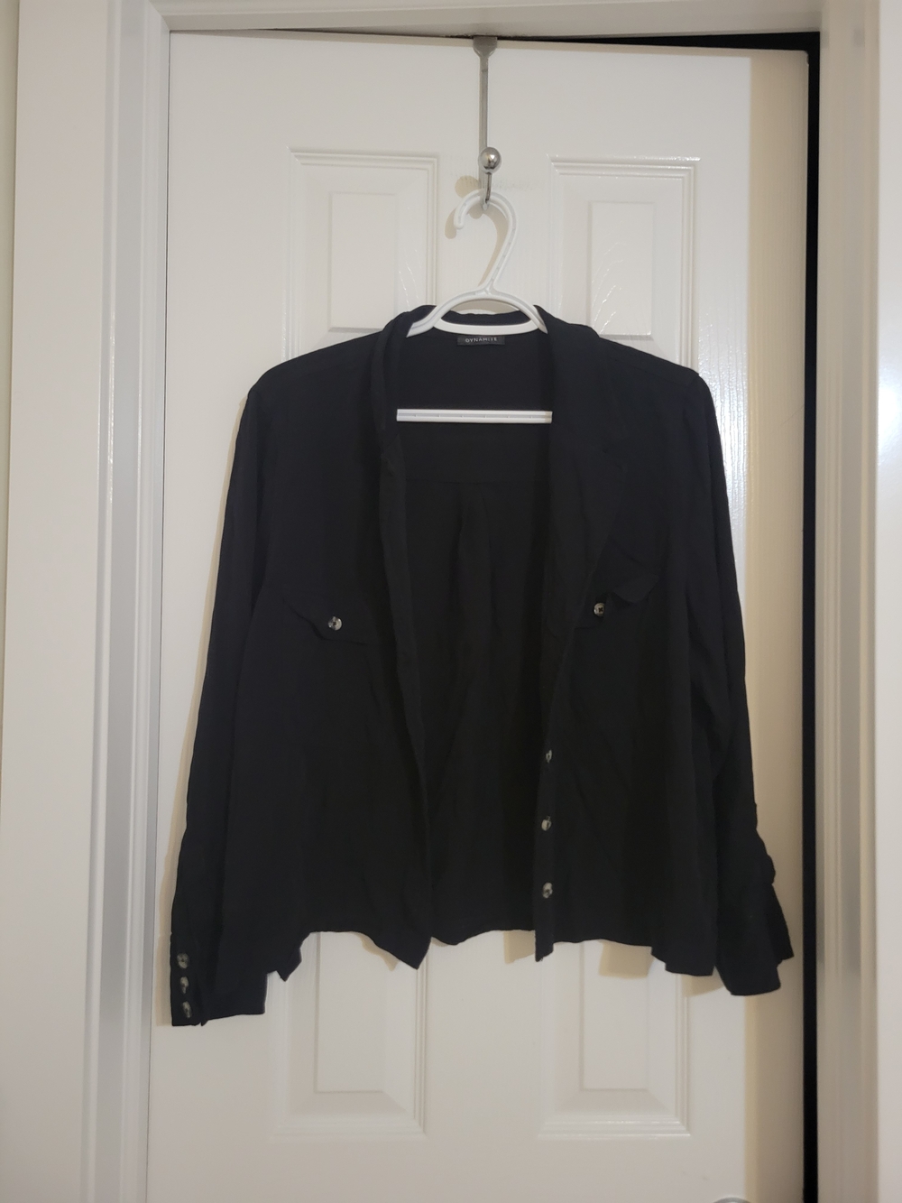 Dynamite Black Lightweight Jacket Size M